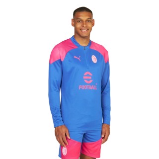 PUMA AC Milan Trainingstrui 1/4-Zip 2023-2024 Blauw Roze