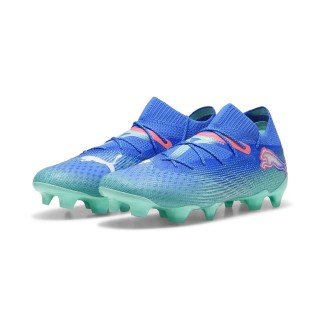 PUMA Future 7 Ultimate Gras / Kunstgras Voetbalschoenen (MG) Blauw Turquoise Wit