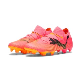 PUMA Future 7 Ultimate Gras / Kunstgras Voetbalschoenen (MG) Dames Roze Zwart Oranje