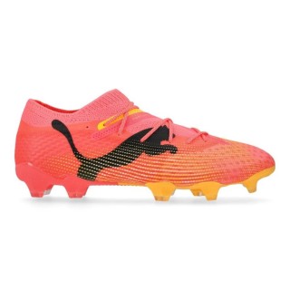 PUMA Future 7 Ultimate Low Gras / Kunstgras Voetbalschoenen (MG) Roze Zwart Oranje