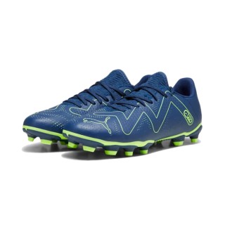 PUMA Future Play Gras / Kunstgras Voetbalschoenen (MG) Donkerblauw Felgroen