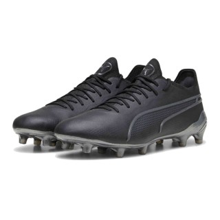 PUMA King Ultimate Gras / Kunstgras Voetbalschoenen (MG) Zwart Zilver