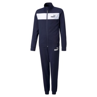 PUMA Polyester Club Trainingspak Kids Donkerblauw