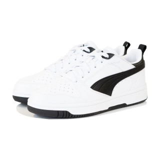 PUMA Rebound V6 Low Sneakers Kids Wit Zwart Wit