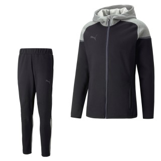 PUMA TeamCup Casual Trainingspak Zwart Grijs Donkergrijs