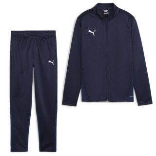 PUMA teamGOAL Trainingspak Full-Zip Kids Donkerblauw Wit