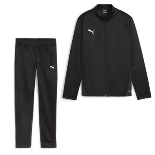 PUMA teamGOAL Trainingspak Full-Zip Kids Zwart Wit