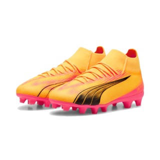 PUMA Ultra Pro Gras / Kunstgras Voetbalschoenen (MG) Kids Oranje Zwart Roze