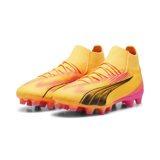 PUMA Ultra Pro Gras / Kunstgras Voetbalschoenen (MG) Oranje Zwart Roze