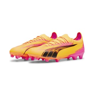 PUMA Ultra Ultimate Gras / Kunstgras Voetbalschoenen (MG) Oranje Zwart Roze