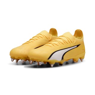 PUMA Ultra Ultimate IJzeren-Nop Voetbalschoenen (SG) Geel Wit Zwart