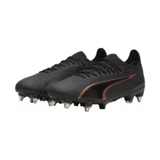 PUMA Ultra Ultimate IJzeren-Nop Voetbalschoenen (SG) Zwart Brons Donkergrijs