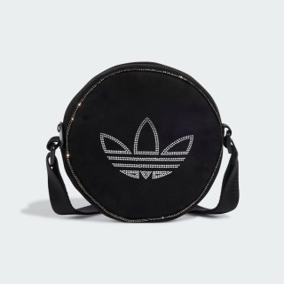 Adidas Rhinestones Fake Suede Round Tas