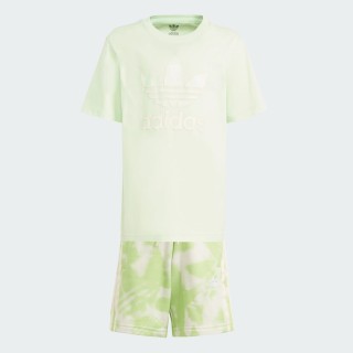 Adidas Summer Allover Print Short T-shirt Setje