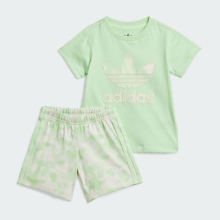 Adidas Summer Allover Print Short T-shirt Setje