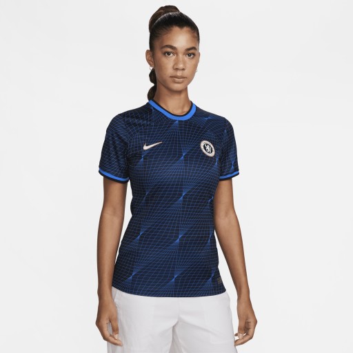 Chelsea FC 2023/24 Stadium Uit Nike Dri-FIT voetbalshirt voor dames - Blauw