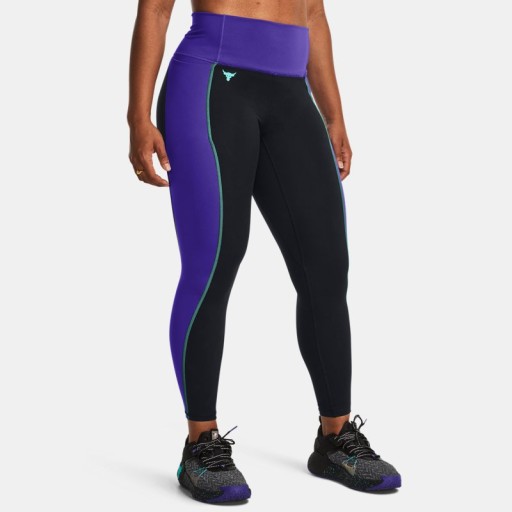 Dameslegging Project Rock Lets Go Colorblock Ankle Zwart / Electric Purper / Zwart L