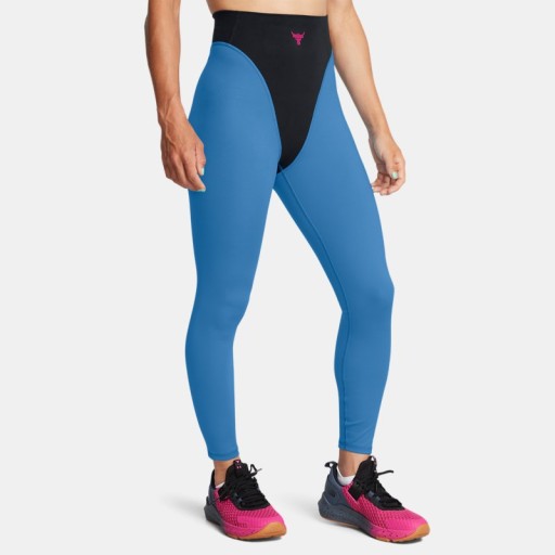 Dameslegging Project Rock Let's Go Grind Ankle Zwart / Viral Blauw / Astro Roze L