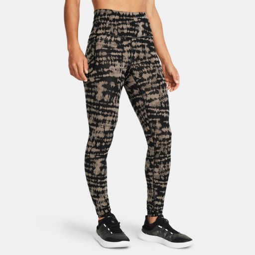 Dameslegging Under Armour Motion Printed Timberwolf Taupe / Zwart / Zwart S