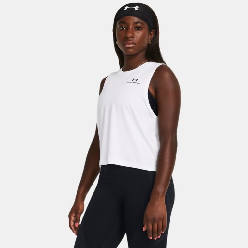 Damestanktop Under Armour Vanish Energy Crop Wit / Zwart M