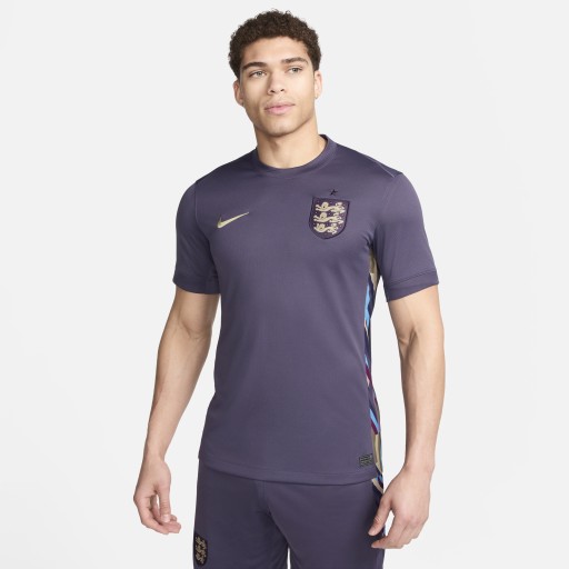 Engeland (herenelftal) 2024/25 Stadium Uit Nike Dri-FIT replica voetbalshirt voor heren - Paars