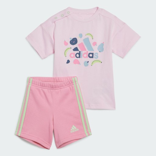 Adidas Essentials Allover Print T-shirt Set Kids