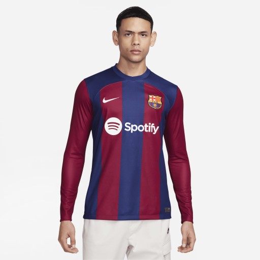 FC Barcelona 2023/24 Stadium Thuis Nike Dri-FIT voetbalshirt met lange mouwen voor heren - Blauw