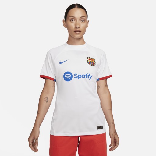 FC Barcelona 2023/24 Stadium Uit Nike Dri-FIT voetbalshirt voor dames - Wit