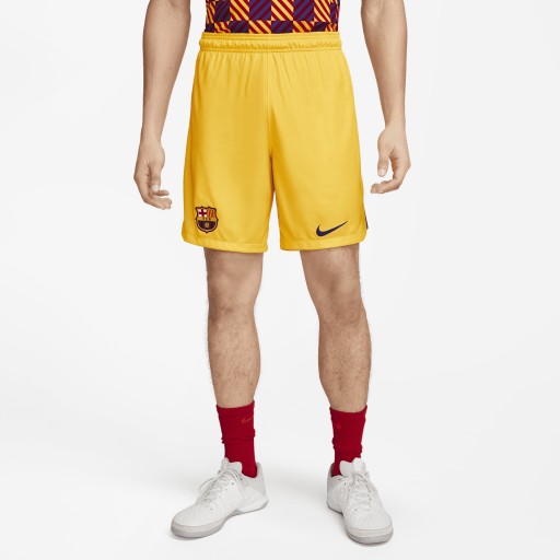 FC Barcelona 2023/24 Stadium Vierde Nike Dri-FIT voetbalshorts voor heren - Geel