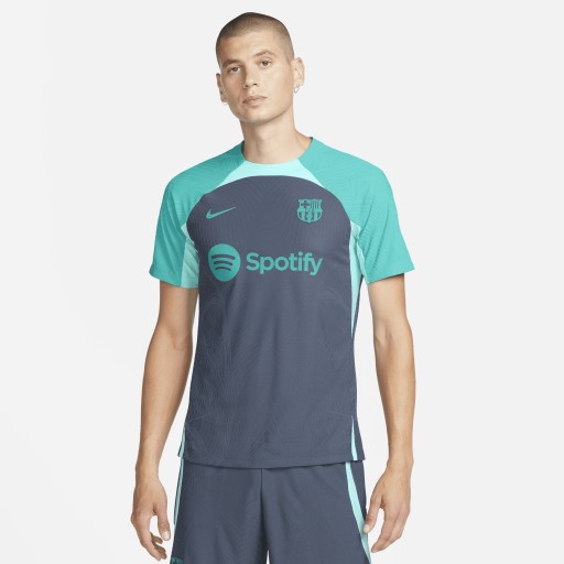 FC Barcelona Strike Elite Nike Dri-FIT ADV knit voetbaltop met korte mouwen voor heren - Blauw