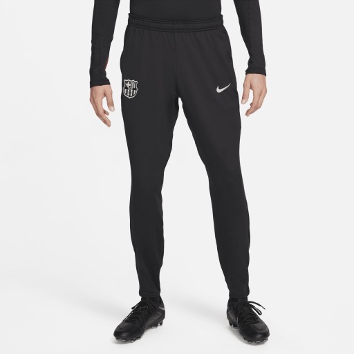 FC Barcelona Strike Nike Dri-FIT knit voetbalbroek voor heren - Zwart