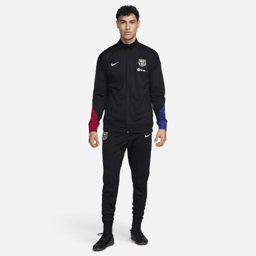 FC Barcelona Strike Nike Dri-FIT knit voetbaltrainingspak voor heren - Zwart