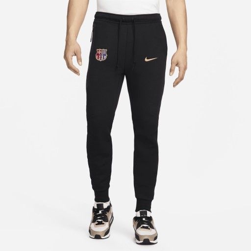 FC Barcelona Tech Fleece Nike voetbaljoggingbroek voor heren - Zwart