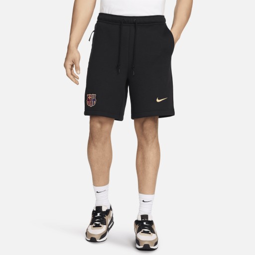 FC Barcelona Tech Fleece Nike voetbalshorts voor heren - Zwart