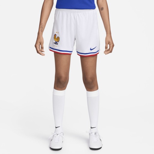 FFF 2024 Stadium Thuis Nike Dri-FIT replica voetbalshorts voor dames - Wit