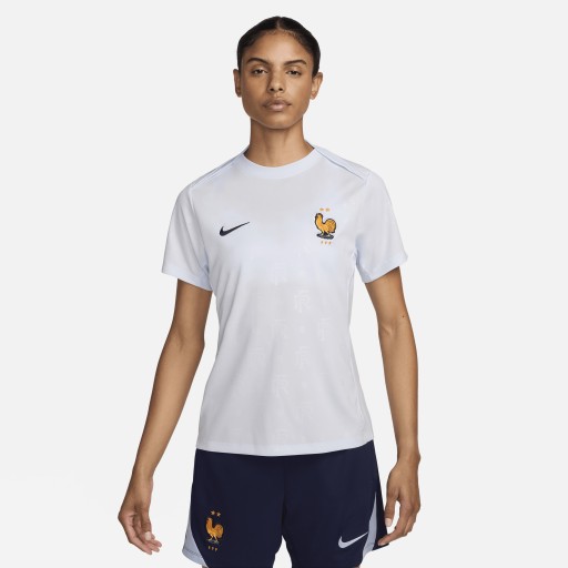 FFF Academy Pro Uit Nike Dri-FIT warming-uptop voor dames - Blauw