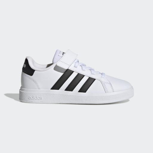 Adidas Grand Court Court Schoenen met Elastische Veters en Klittenband