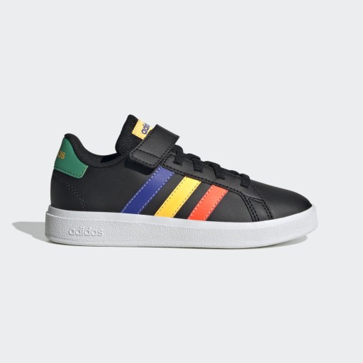 Adidas Grand Court Court Schoenen met Elastische Veters en Klittenband