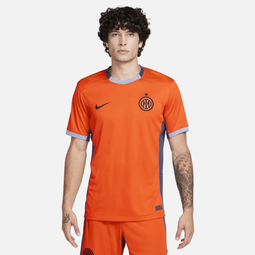 Inter Milan 2023/24 Stadium Derde Nike Dri-FIT voetbalshirt voor heren - Oranje