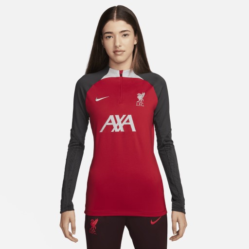 Liverpool FC Strike Nike Dri-FIT voetbaltrainingstop voor dames - Rood