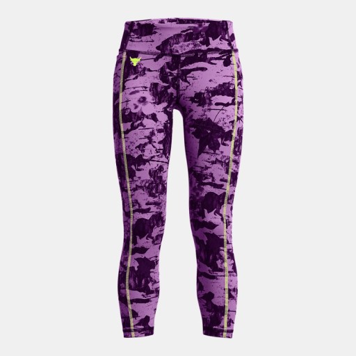 Meisjeslegging Project Rock Lets Go Printed Ankle Provence Purper / High Vis Geel / Silt YMD (137 - 149 cm)