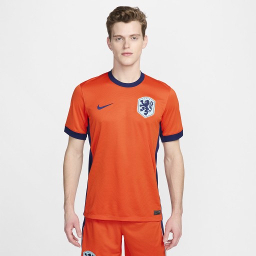 Nederland (herenelftal) 2024/25 Stadium Thuis Nike Dri-FIT replica voetbalshirt voor heren - Oranje