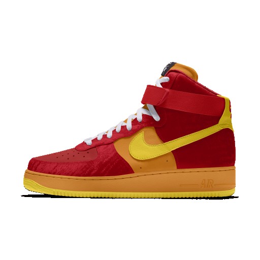 Nike Air Force 1 High By You Custom herenschoenen - Rood