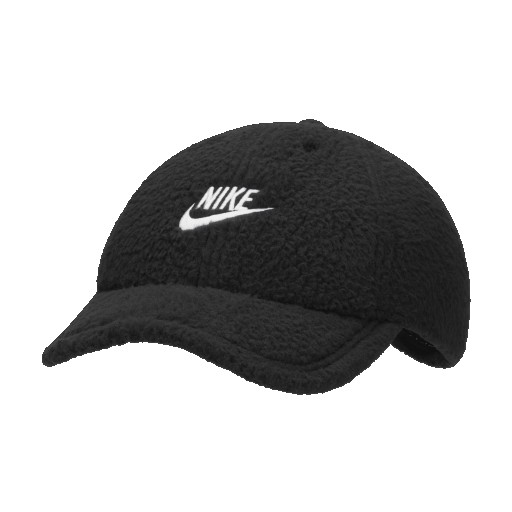 Nike Club Cap ongestructureerde pet met gebogen klep - Zwart