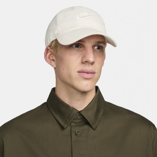 Nike Club Cap ongestructureerde pet van corduroy - Wit