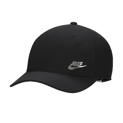 Nike Dri-FIT Club gestructureerde pet met metalen logo - Zwart