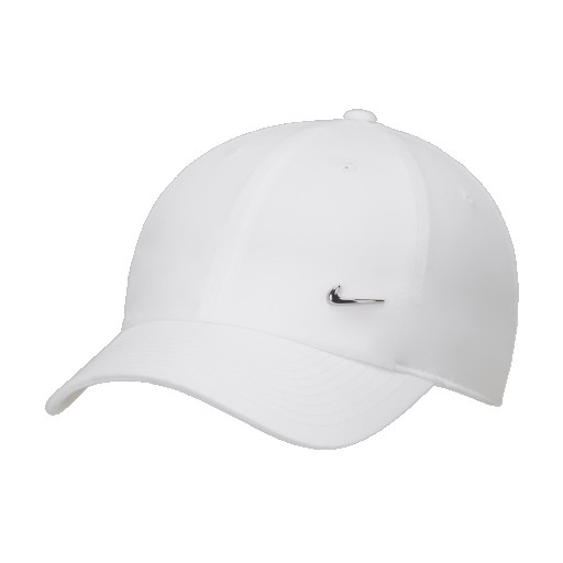 Nike Dri-FIT Club ongestructureerde pet met metalen Swoosh - Wit