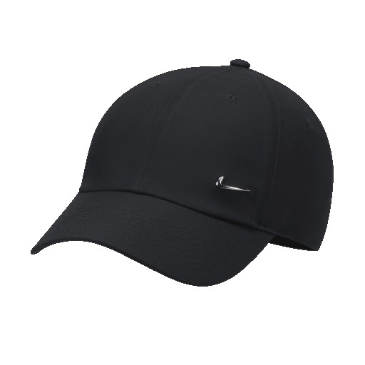 Nike Dri-FIT Club ongestructureerde pet met metalen Swoosh - Zwart