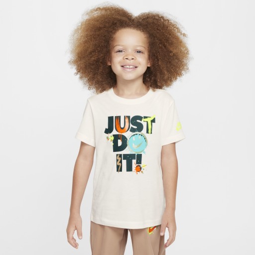 Nike 'Express Yourself' 'Just Do It' T-shirt voor kleuters - Wit