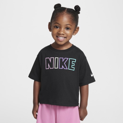 Nike Femme Pop T-shirt voor peuters - Zwart